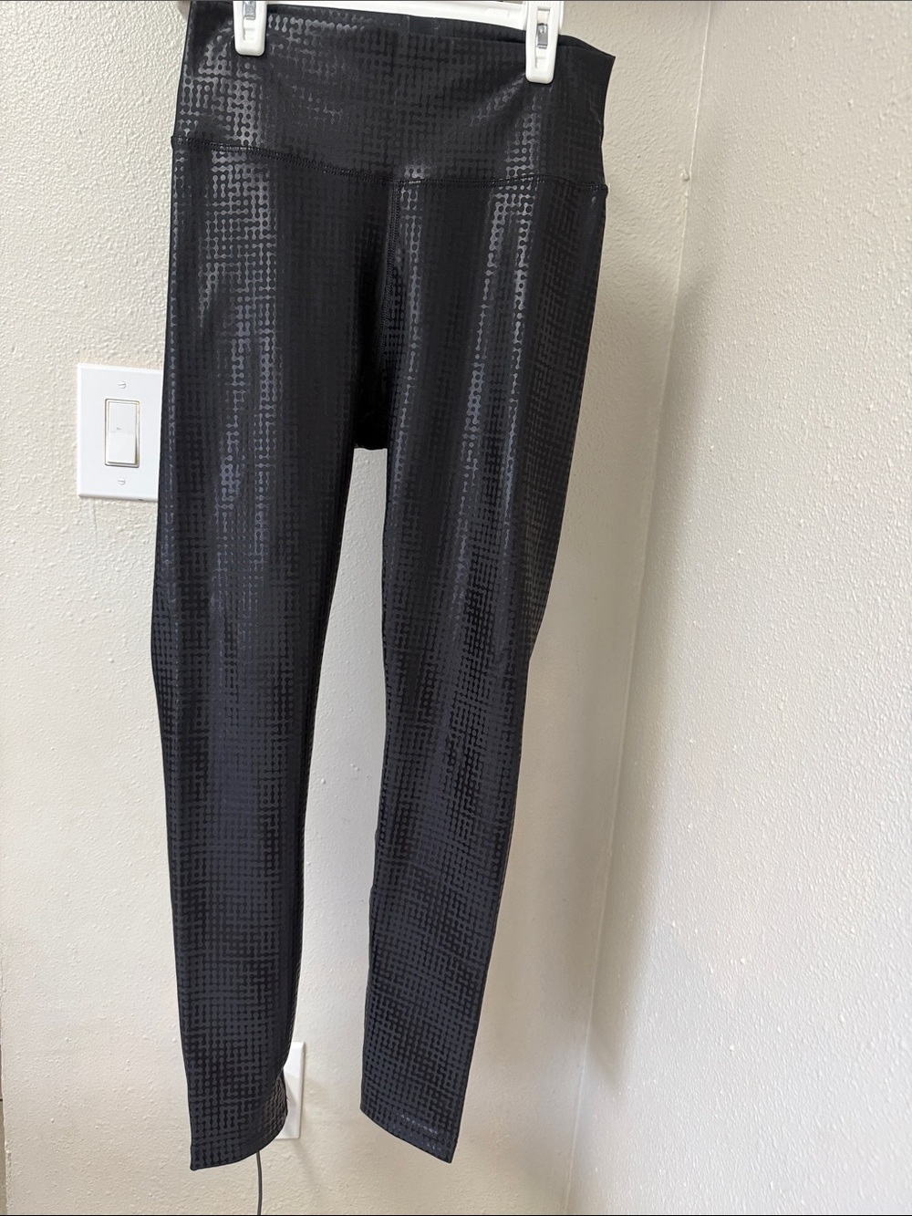 Peloton Black High-Waist Textured Leggings
